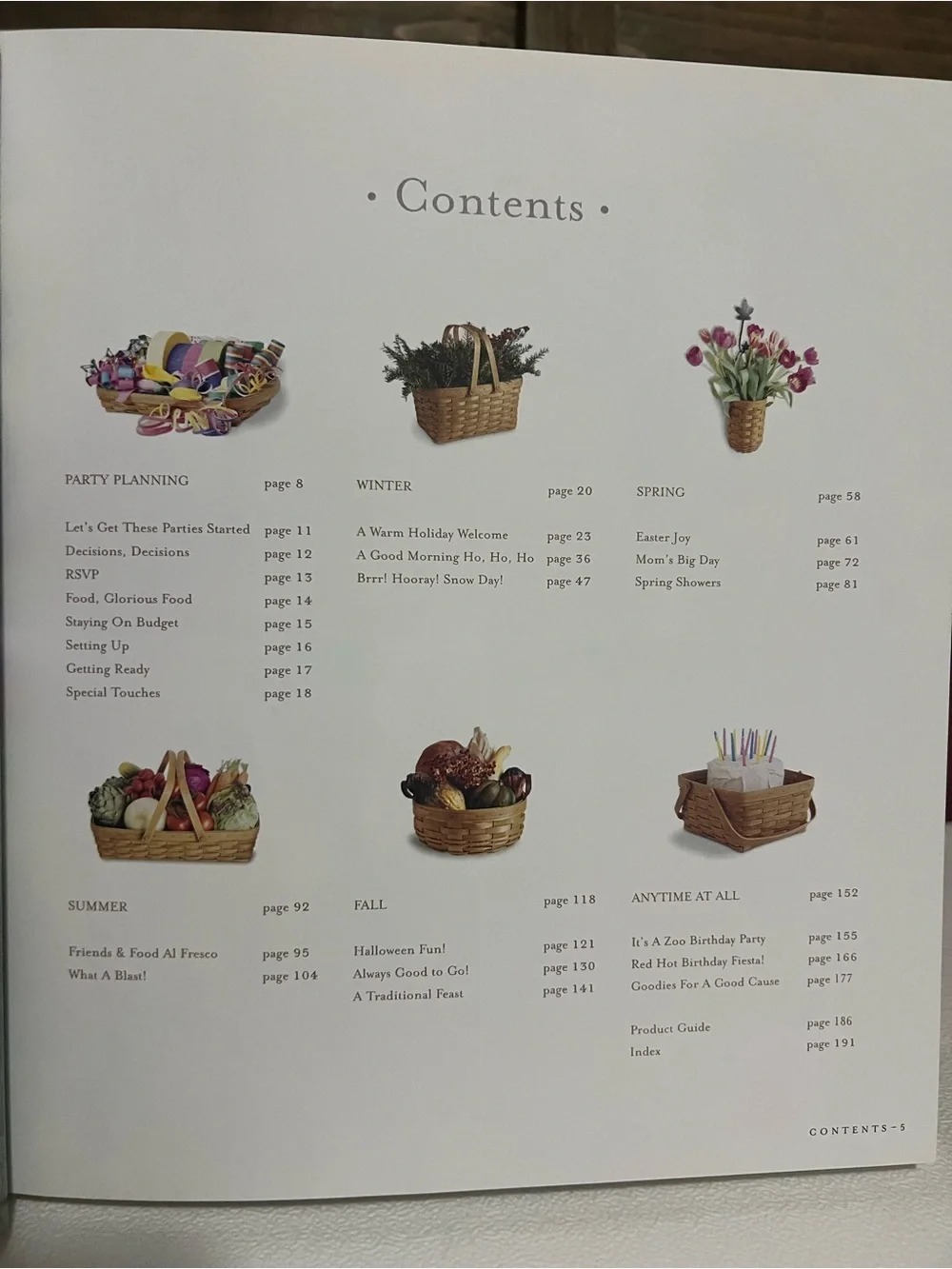 Entertaining with Longaberger, Celebrating the Seasons